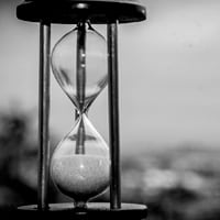 black and white sand timer hourglass